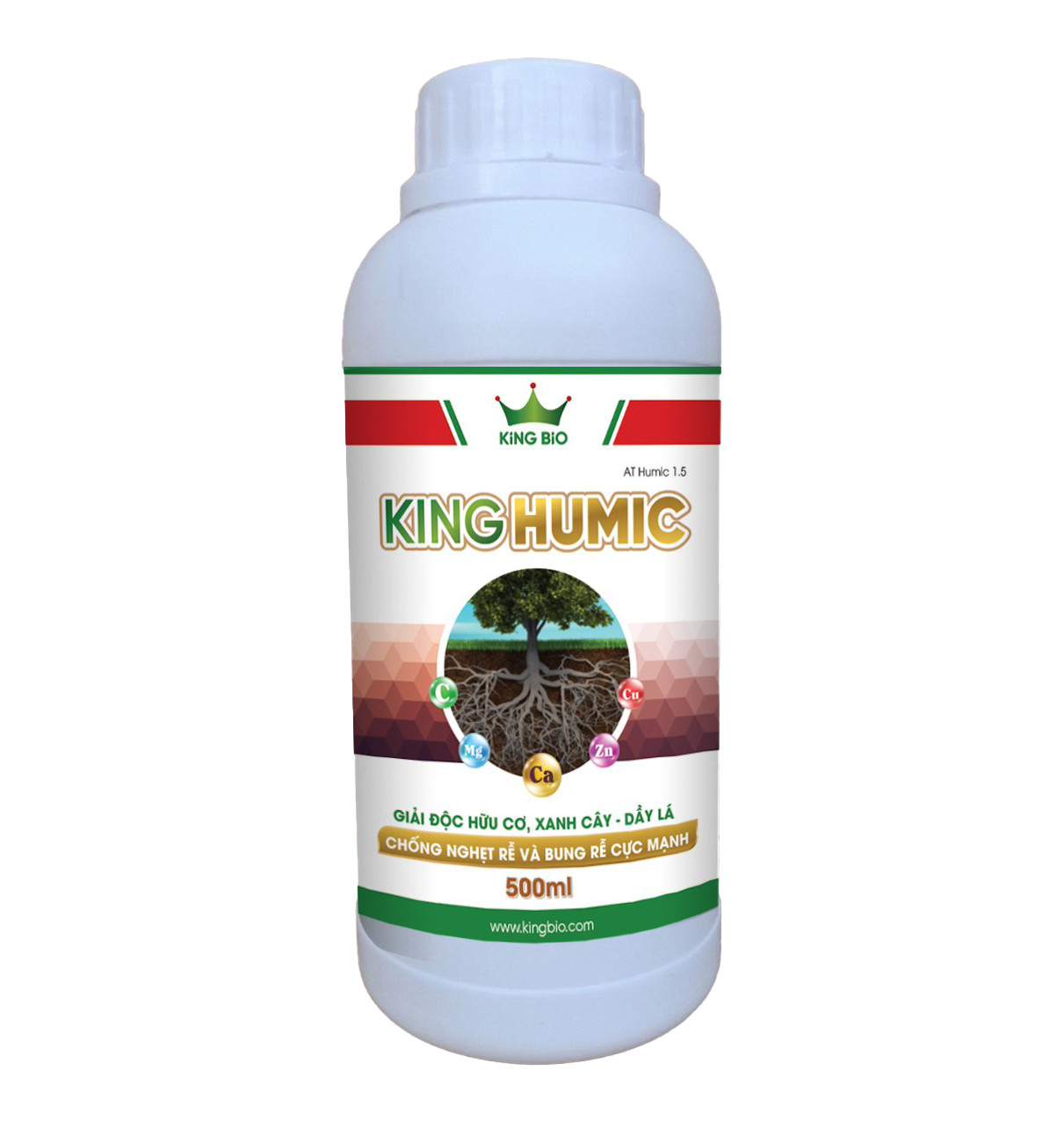 King HUMIC – Bung rễ mạnh – Xanh cây dày lá